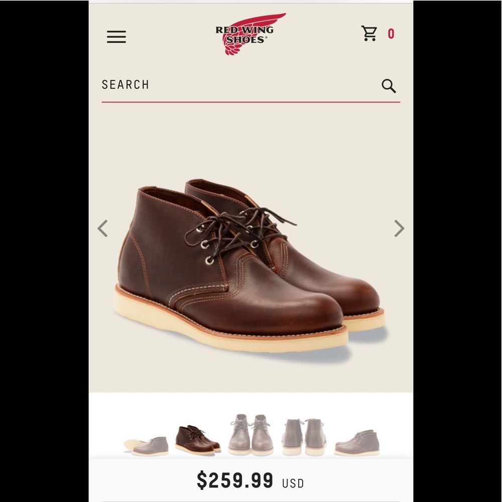 Red Wing 12D Heritage - Style 3141 WORK CHUKKA